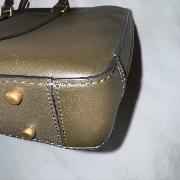 COACH Metropolitan Slim Briefcase Olive Green Glovetanned Leather Unisex EUC - Picture 11 of 16